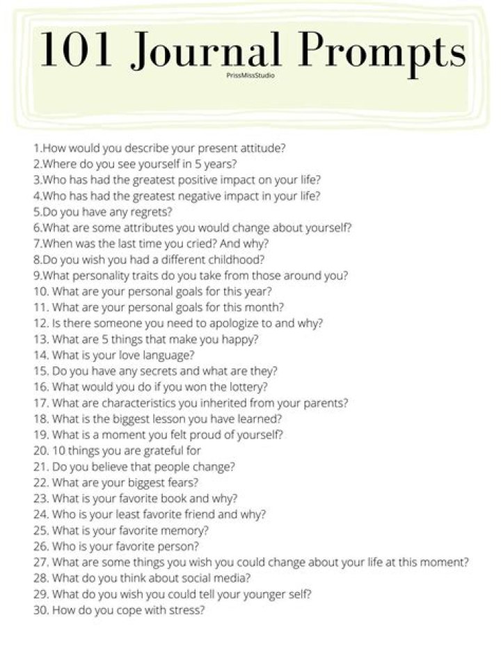 10 inspiring journal prompts to get you in the Thanksgiving mood