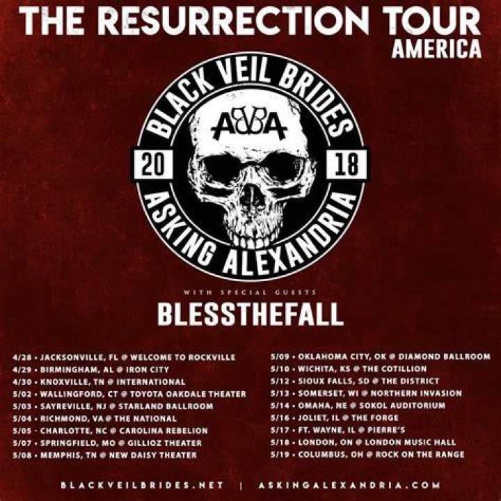Asking Alexandria Are Headlining the '10 Years In The Black' Tour, and It's Starting Soon!