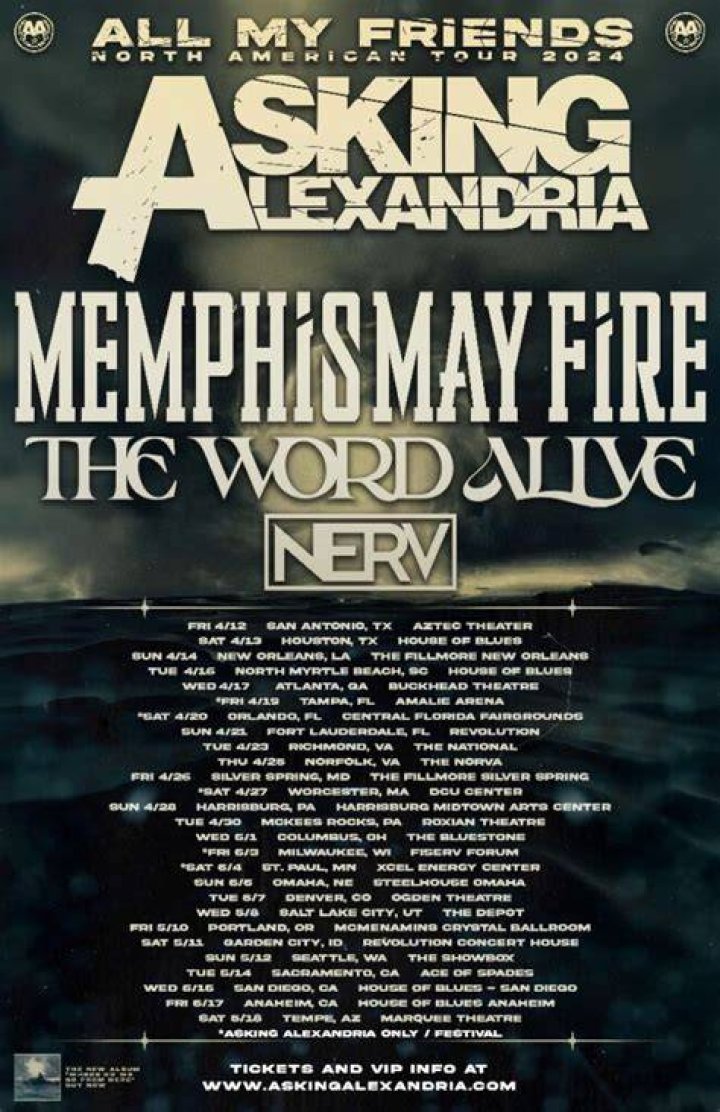 Asking Alexandria Are Headlining the '10 Years In The Black' Tour, and It's Starting Soon!