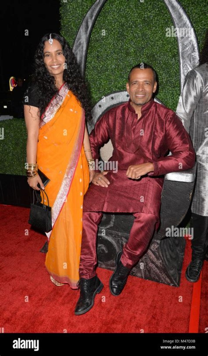 Chitra Sukhu Van Peebles with her husband Mario Van Peebles