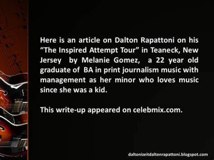 Dalton Rapattoni: The Inspired Attempt Tour in Teaneck, New Jersey