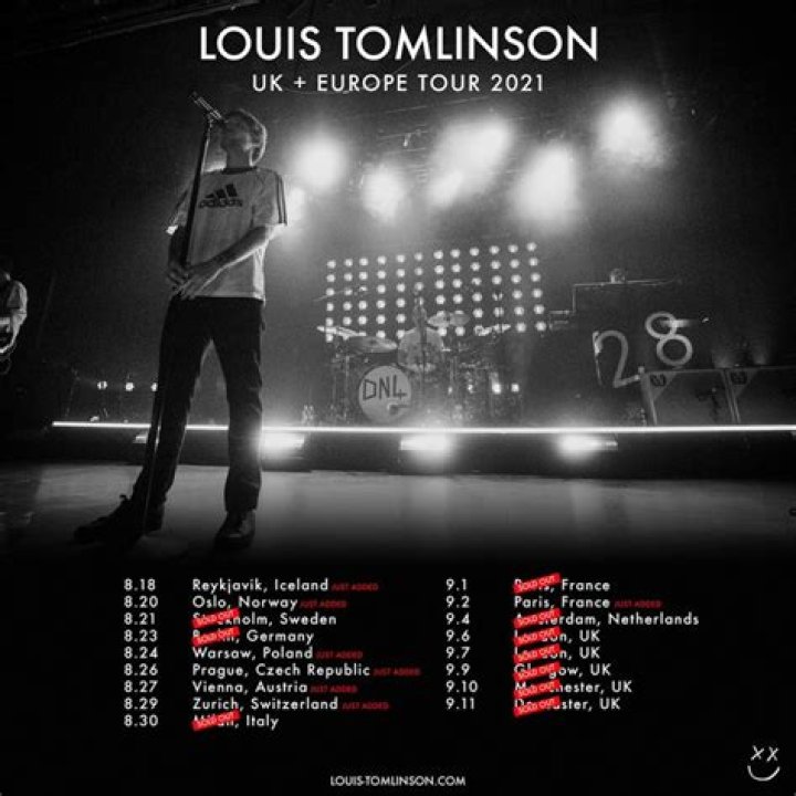 Louis Tomlinson Announces Rescheduled Dates For UK and Europe Tour