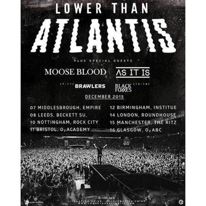 Lower Than Atlantis to support You Me At Six on European tour