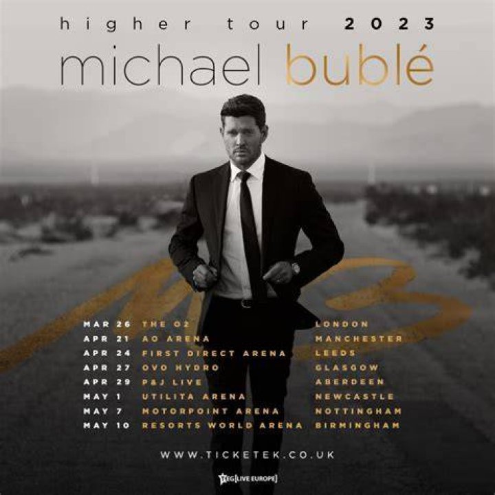 Michael Bublé Announces 2023 UK Arena Tour