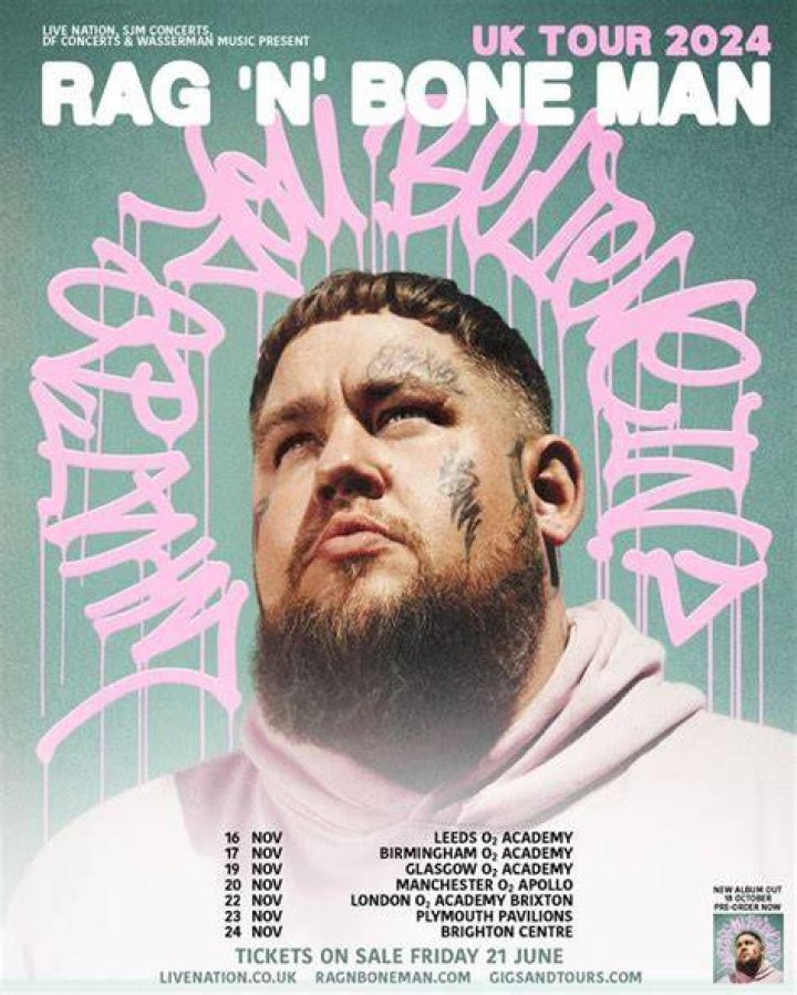 Rag'n'Bone Man Announces Details Of New Single with P!nk - "Anywhere Far Away From Here"