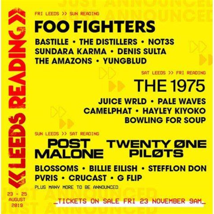 Reading Festival continues to evolve as Foo Fighters, The 1975 and Billie Eilish shine