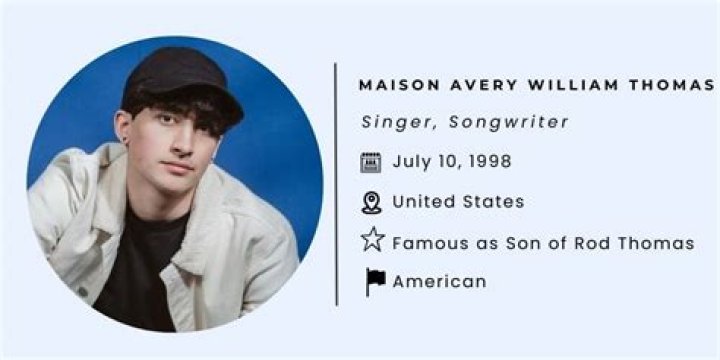 Rob Thomas' son, Maison Avery William Thomas Biography: Age, Net Worth, Siblings, Band, Songs