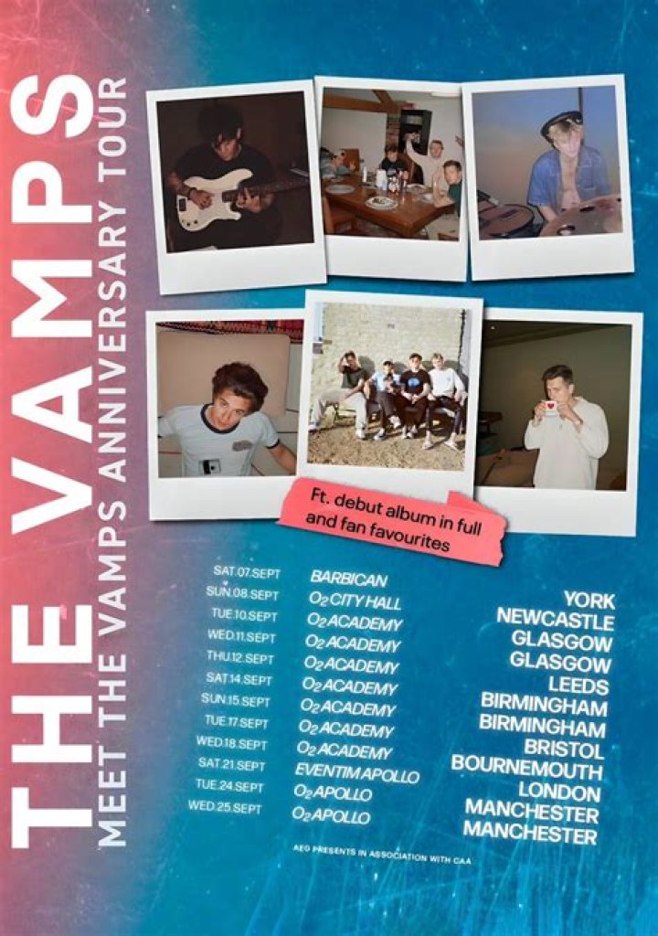 The Vamps Announce Spanish and Italian Tour Dates