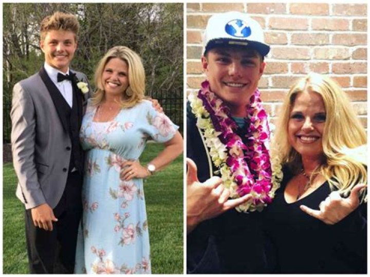 Zach Wilson with his mother Lisa Wilson
